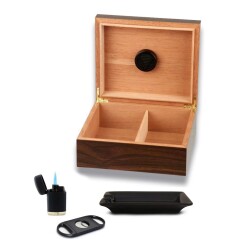 Cedar Alman Süper Eco Humidor Puro Seti Kahve 30's - 2