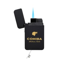 Cohiba Plastik Jet Alev Delicili Puro Çakmağı Siyah - 2