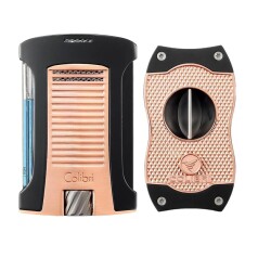 Colibri Daytona Puro Çakmak + Diamond V Kesici Seti RoseGold - 1