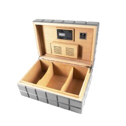 Colibri Heritage Humidor Puro Kutusu HU500T3 Mat Grey 125's - 4