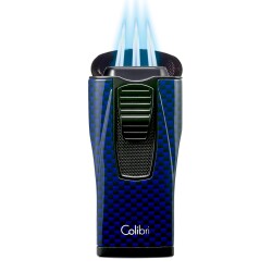 Colibri Monaco 3 Jet Alev Karbon Puro Çakmak Mavi LI880T13 - 2