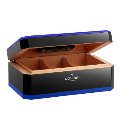 Colibri Rally Humidor Puro Kutusu Piano Siyah/Maviı 120's - 2