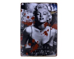 Dekoratif Vintage Metal Pano Monroe 20x30 - 1