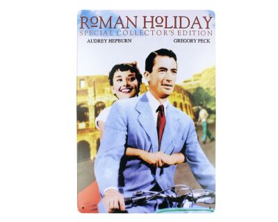 Dekoratif Vintage Metal Pano Roman Holiday 20x30 - 1