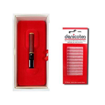 Denicotea Nice 25102 Karbon Filtreli 9mm Lüks Sig.Ağızlığı Ceviz - 2