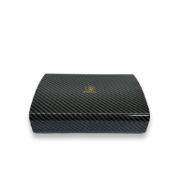 Guevara Karbon Desen Mini Puro Kutusu Humidor Siyah 5s - 1