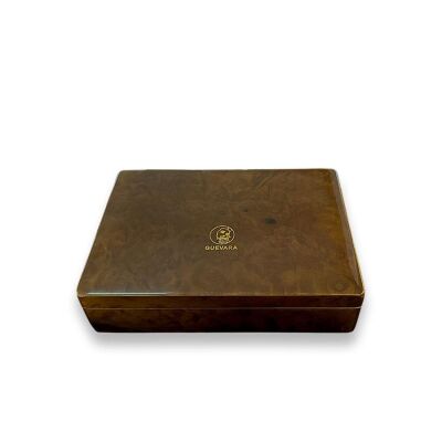 Guevara Sedir Mini Puro Kutusu Humidor Kahve 4s - 1