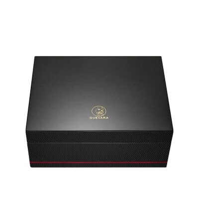 Guevara Karbonfiber Humidor Puro Kutusu Siyah 40s - 1