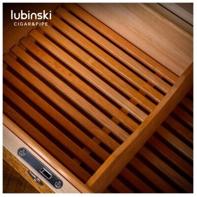 Lubinski 3D Ra Desen İspanyol Sedir Humidor Puro Kutusu 40s - 3