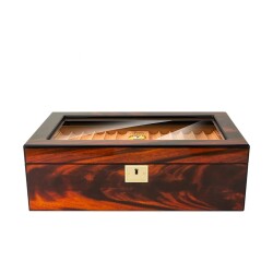 Lubinski Camlı Humidor Puro Kutusu Maun Lake 70s - 3