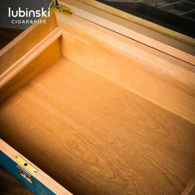 Lubinski Camlı Humidor Puro Kutusu Mavi Lake 250s - 5