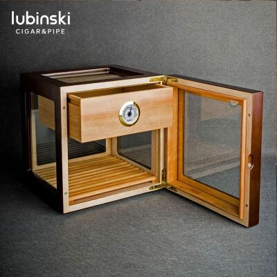 Lubinski Camlı İspanyol Sedir Humidor Puro Kutusu 60s - 3