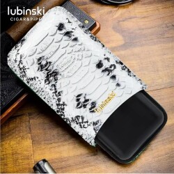 Lubinski Deri Puro Kılıfı Croco Silver/Siyah 3lü (60Ring) - 2