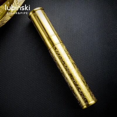 Lubinski Gold Metal Puro Seti Çakmak-Kesici-Küllük-P.Kılıfı - 3