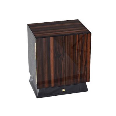 Lubinski İtaly 2 Çekmeceli Humidor Puro Kutusu Ceviz 120's - 1