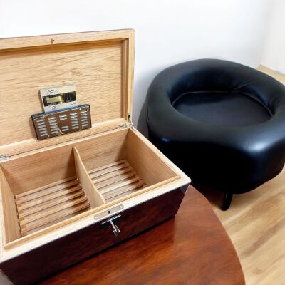 Lubinski İtaly Canforo Humidor Puro Kutusu Ceviz 125's - 4