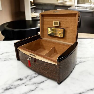 Lubinski İtaly Catamaran Humidor Puro Kutusu Ironwood 100's - 3