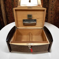 Lubinski İtaly Catamaran Humidor Puro Kutusu Ironwood 100's - 4