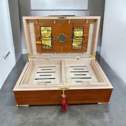 Lubinski İtaly Grande Humidor Puro Kutusu Sapelli 150's - 4