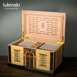 Lubinski Küba Ev Desen Humidor Puro Kutusu 200s - 2