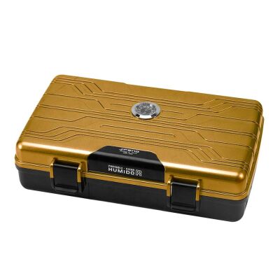 Jifeng Seyahat Tipi Puro Kutusu Humidor Gold (10Cigar) - 1