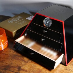 Myon Paris Pyramid Humidor Puro Kutusu Mat Siyah 50's - 2