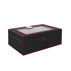 Myon Paris Velvet Humidor Puro Kutusu Mat Siyah 50's - 1