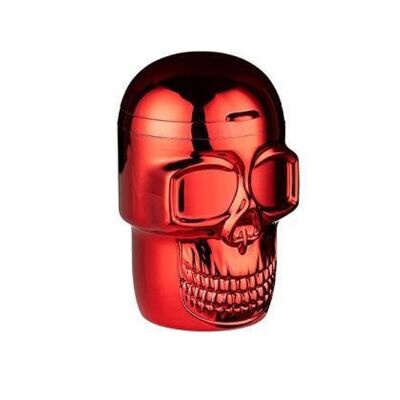 Pop Skull Led Işıklı Araç Araba Küllüğü Kırmızı 9cm - 1