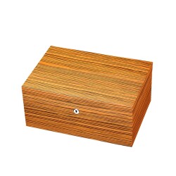 Sikarlan Cedar Puro Kutusu Humidor Mat Zebrano Wood 150s - 1