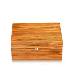 Sikarlan Cedar Puro Kutusu Humidor Mat Zebrano Wood 150s - 3