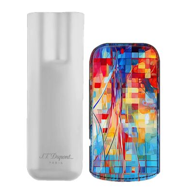 S.T. Dupont Graffiti Deri Metal Puro Kılıfı Multicolor 2li (60Ring) - 2