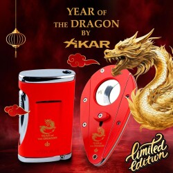 Xikar Year Of The Dragon Limited Puro Çakmağı ve Kesici Seti - 4